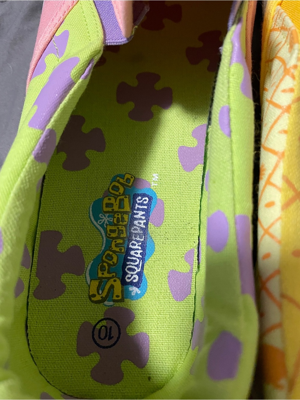 New w/tags SpongeBob/Patrick Nickelodeon Slip-On Sneakers Shoes Size 10 Mens - Picture 7 of 10